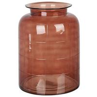 BLUMENVASE Glas braun Vindaloo - Braun, Glas (35cm) - Beliani