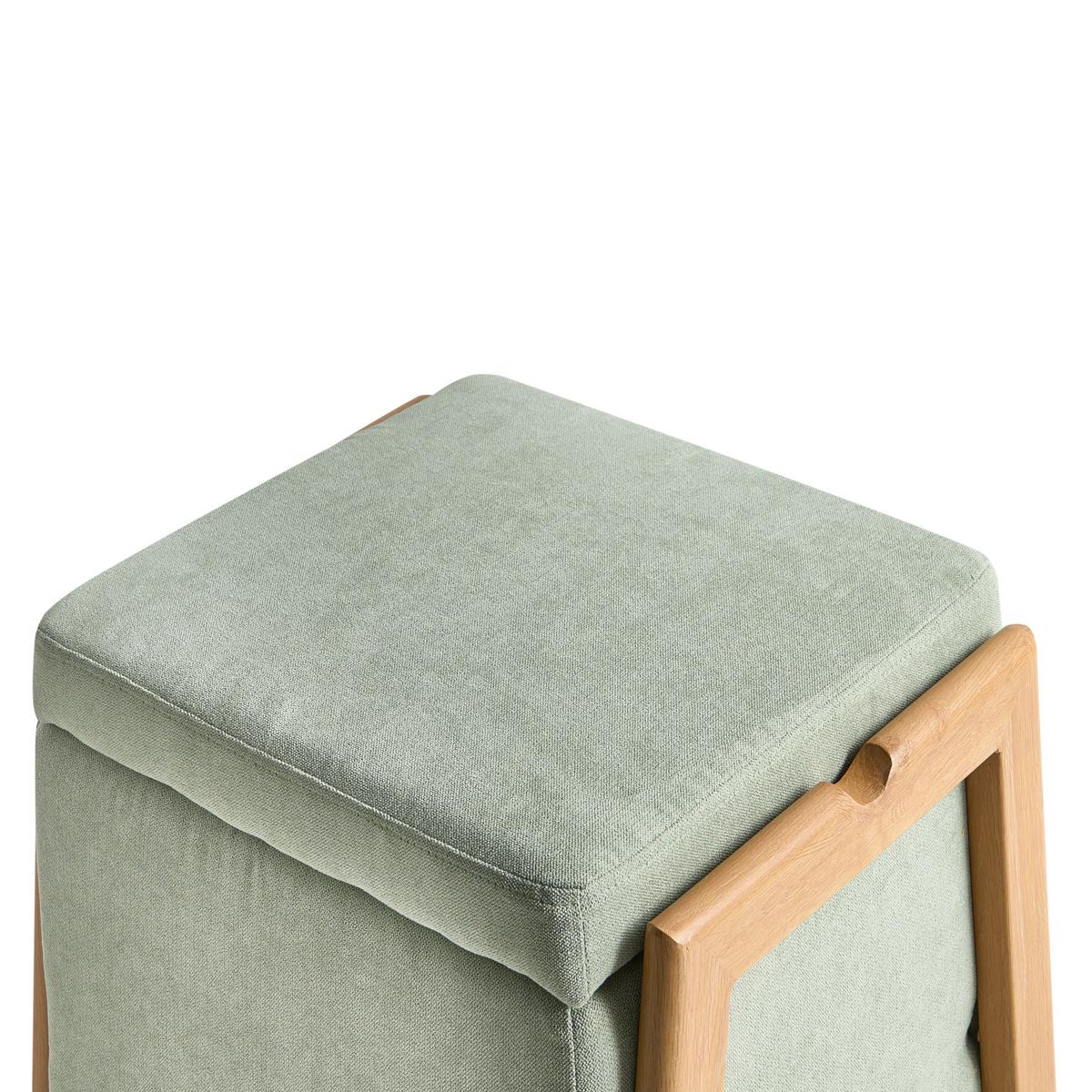 POUF Grün Edland - Braun/Hellgrün, Textil (45/44/43cm) - Beliani