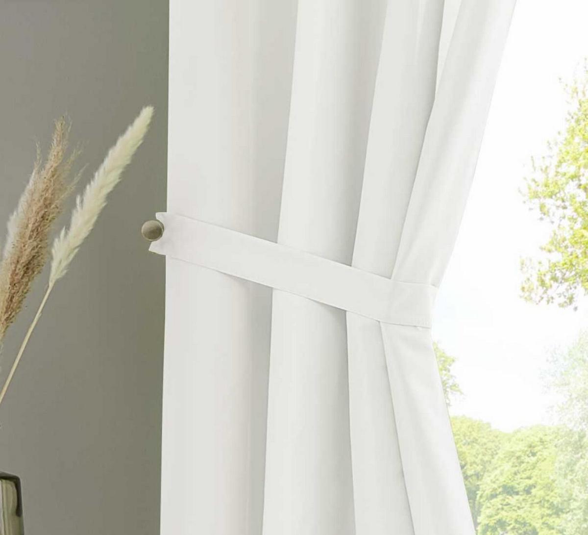VORHANG 2ER SET POTSDAM HxB 245x140 cm Creme - Creme, Textil (140/245cm) - Gardinenbox