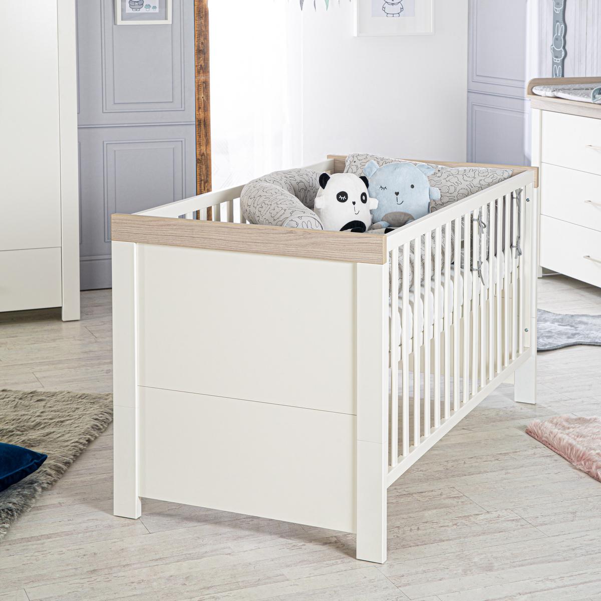 BABYZIMMER-SET Lucy 3-teilig - Weiß, Holzwerkstoff (76/82/144cm) - Roba