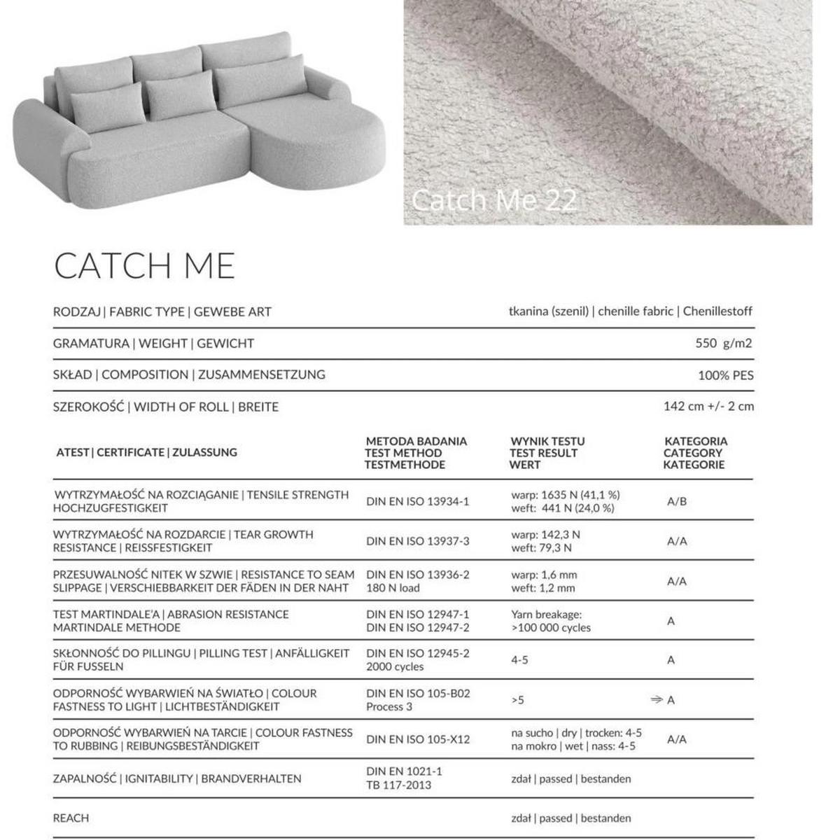 ECKSCHLAFSOFA Bari rechts hellgrau - Hellgrau/Schwarz, Textil (276/158cm) - Beautysofa