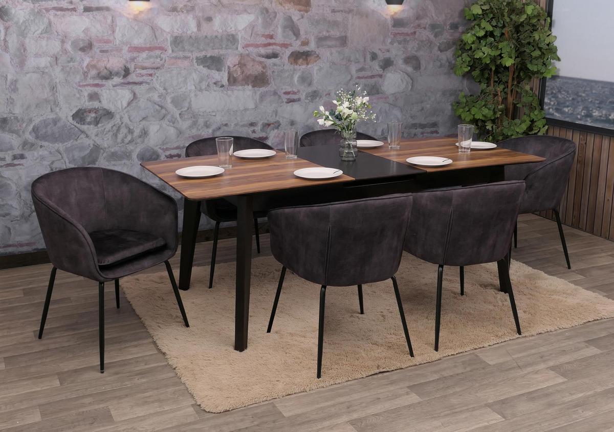 ESSZIMMERSTUHL Grau - Dunkelgrau/Grau, Textil (57/79/53cm) - MCW