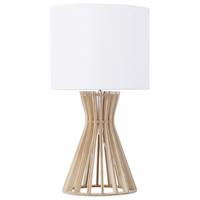 TISCHLAMPE Carrion 27/27/37 cm - Weiß, Holzwerkstoff (27/27/37cm) - Beliani