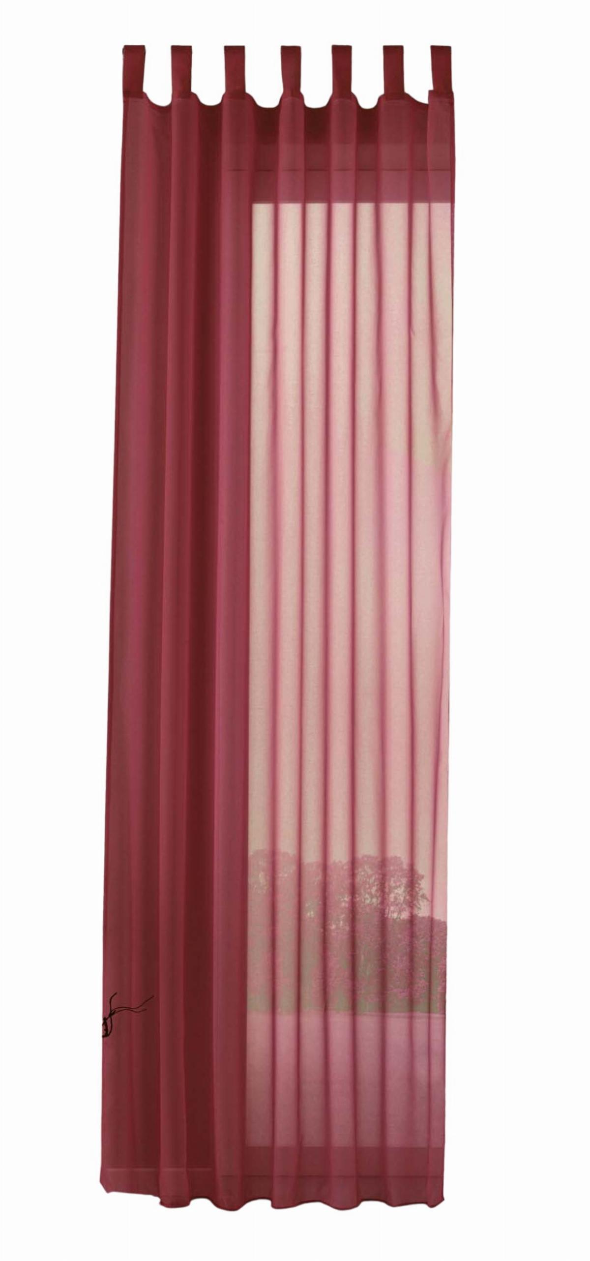 SCHLAUFENSCHAL PULA HxB 245x140 cm Bordeaux - Bordeaux, Textil (140/245cm) - Gardinenbox