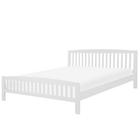 HOLZBETT 180/200cm Weiß Castres - Weiß, Holz (180/200cm) - Beliani