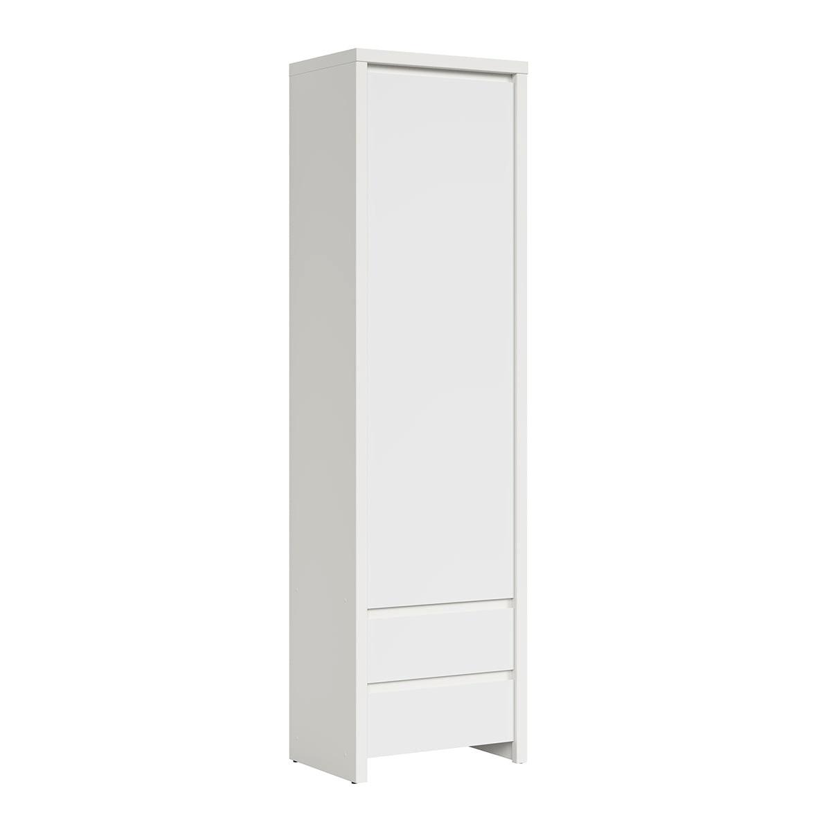 SCHRANK 1 Tür Soren Weiß matt - Weiß, Holzwerkstoff (56/200.5/40.5cm) - Petits-meubles