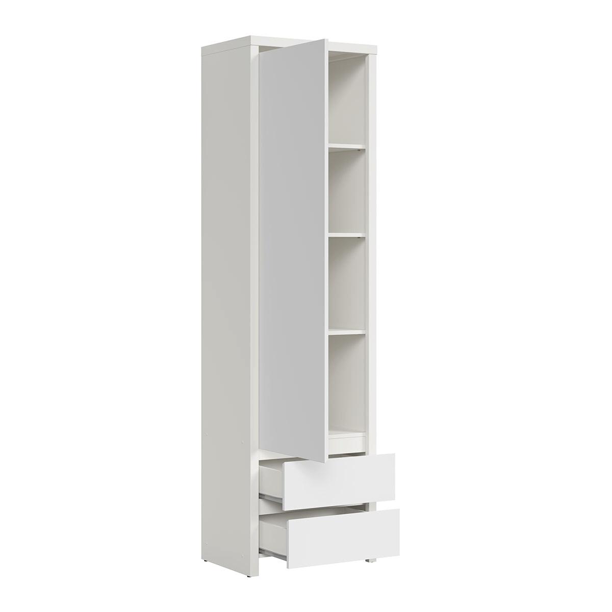 SCHRANK 1 Tür Soren Weiß matt - Weiß, Holzwerkstoff (56/200.5/40.5cm) - Petits-meubles