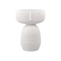 VASE "CARO" Studio 8 Vultus weiß 22 cm - Weiß, Keramik (22cm) - Goebel