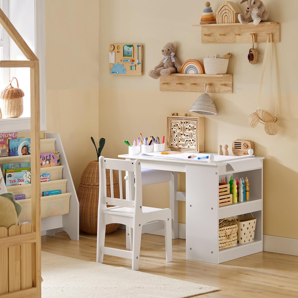 KINDERSITZGRUPPE Weiß - Weiß, Holzwerkstoff (80/65/54cm) - SoBuy