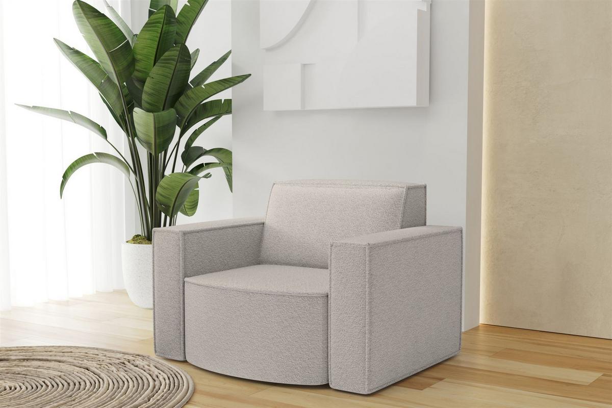 SESSEL Palma Ascot Bukla - Perlmutt, Holzwerkstoff/Textil (98/74/89cm) - Fun Möbel