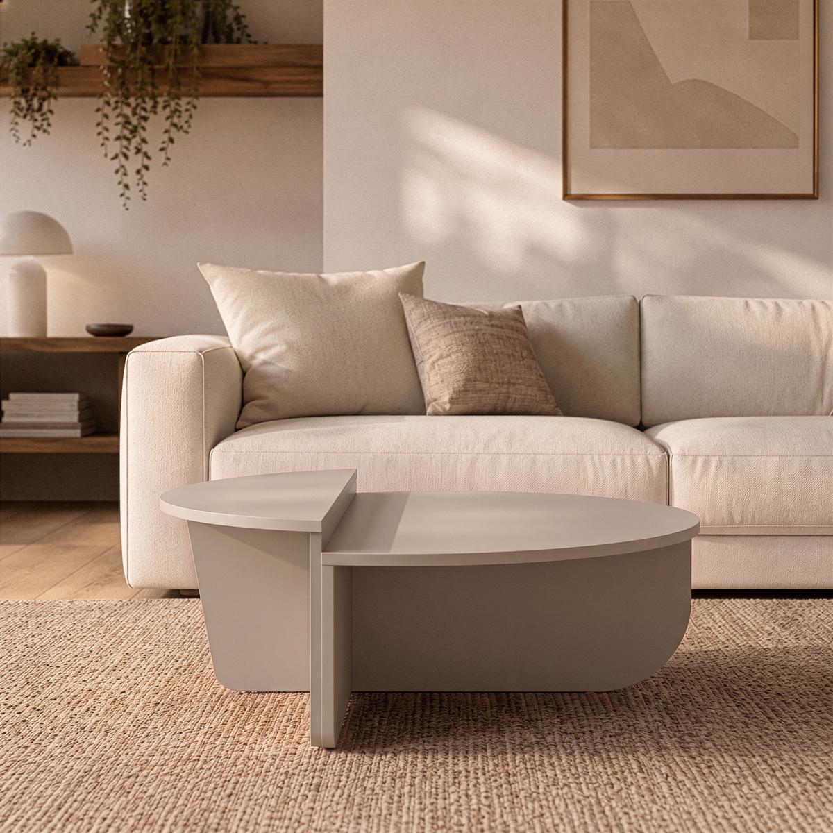 COUCHTISCH (2er-Set) orion 90/90/35 cm - Kaschmir, Holzwerkstoff (9.5/90/35cm) - Calicosy