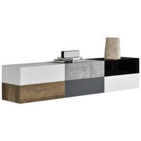 WANDREGAL-SET 6 TLG. Oslo - Multicolor, Holzwerkstoff (46/15/30cm) - [en.casa]