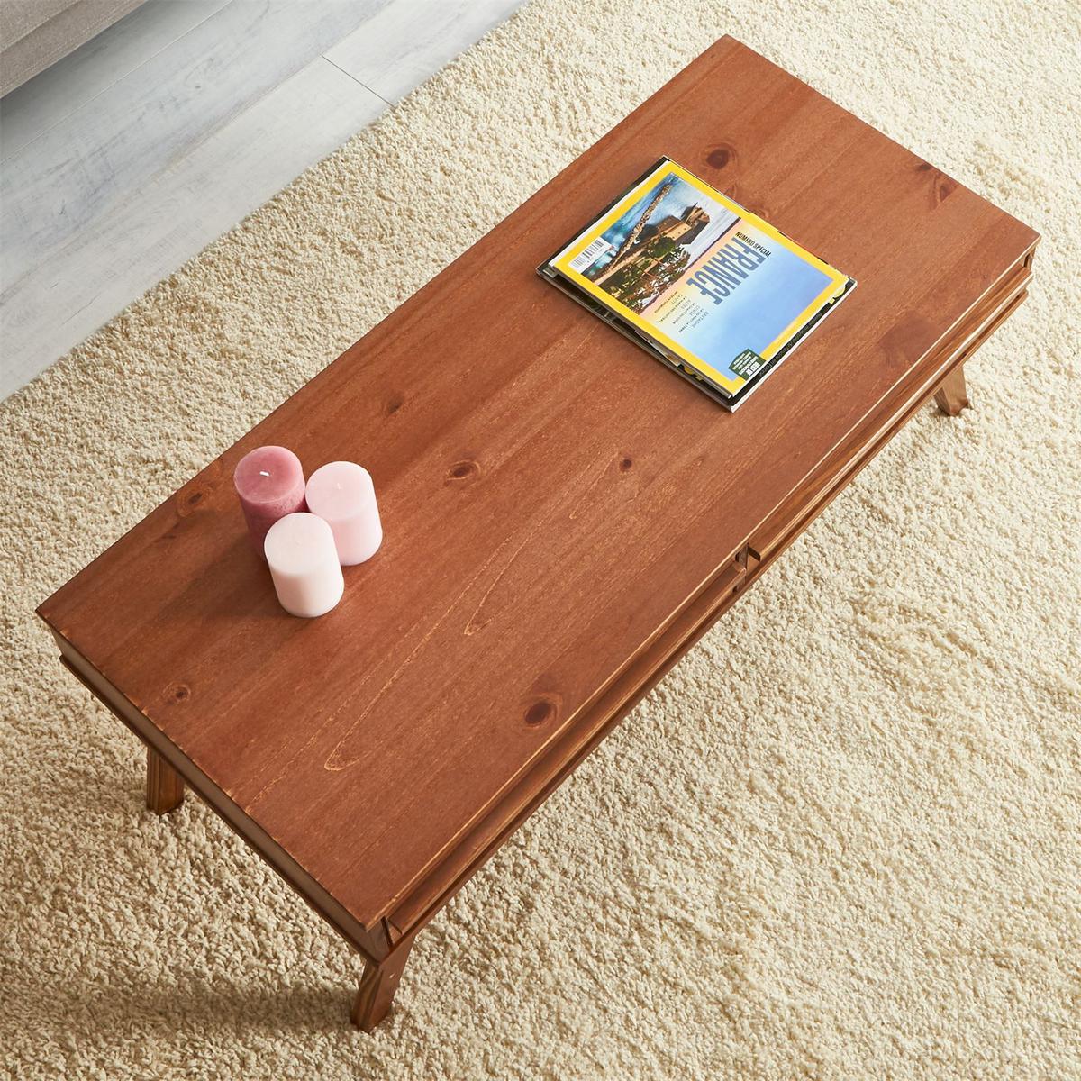 COUCHTISCH JONA Kastanie - Kastanienfarben, Holz (50/110/42cm) - IDIMEX