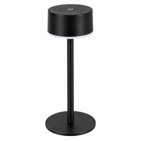 LED TISCHLAMPE Myvnal 7.5/7.5/19.4 CM - Schwarz, Kunststoff/Metall (7.5/7.5/19.4cm) - ZMH