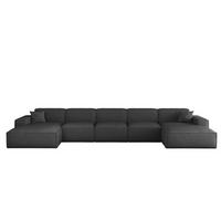 WOHNLANDSCHAFT Celes Premium Xl Artico - Anthrazit, Holzwerkstoff/Textil (462/73/165cm) - Fun Möbel
