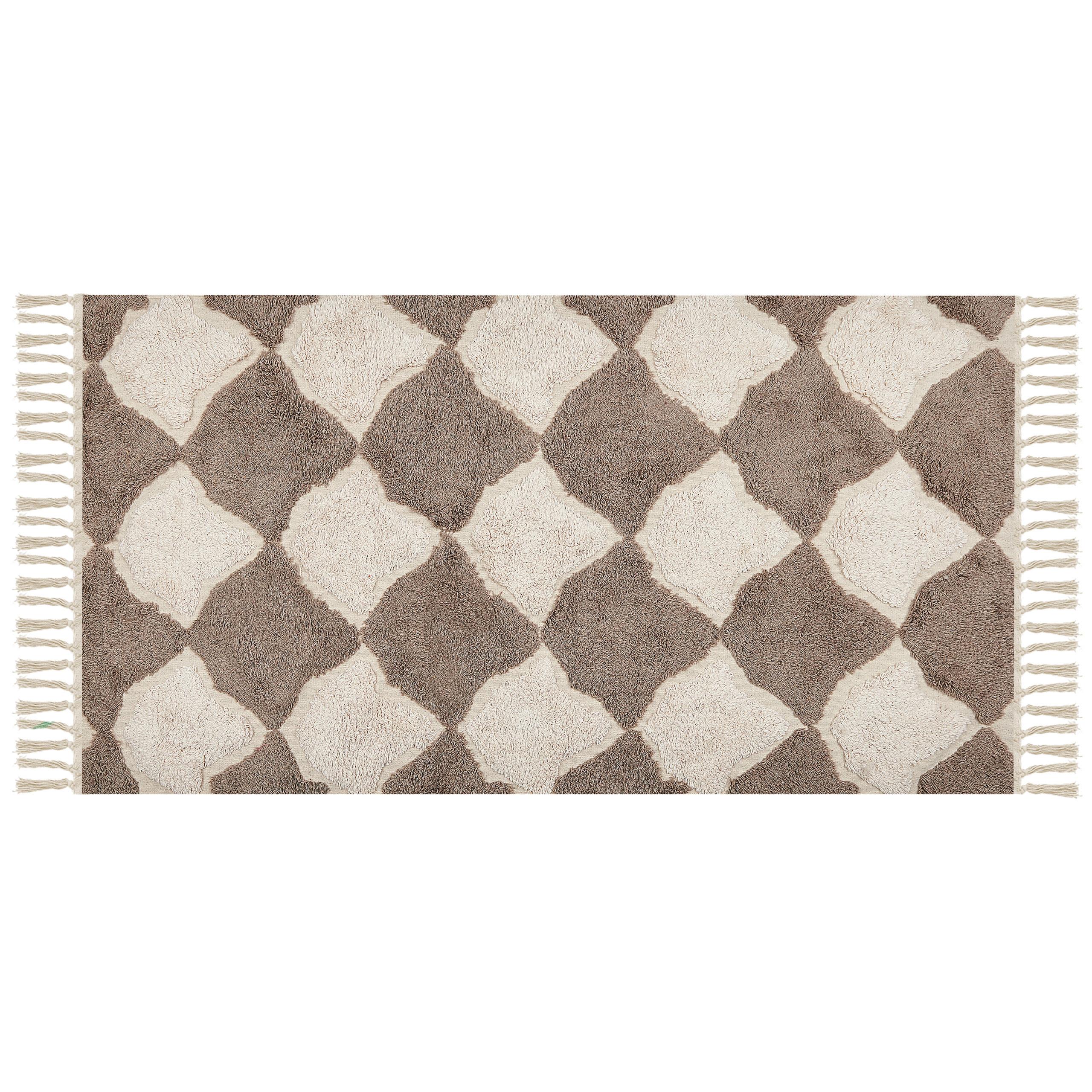 KURZFLOR-TEPPICH Sinop 150/80 cm - Braun, Textil (80/150cm) - Beliani