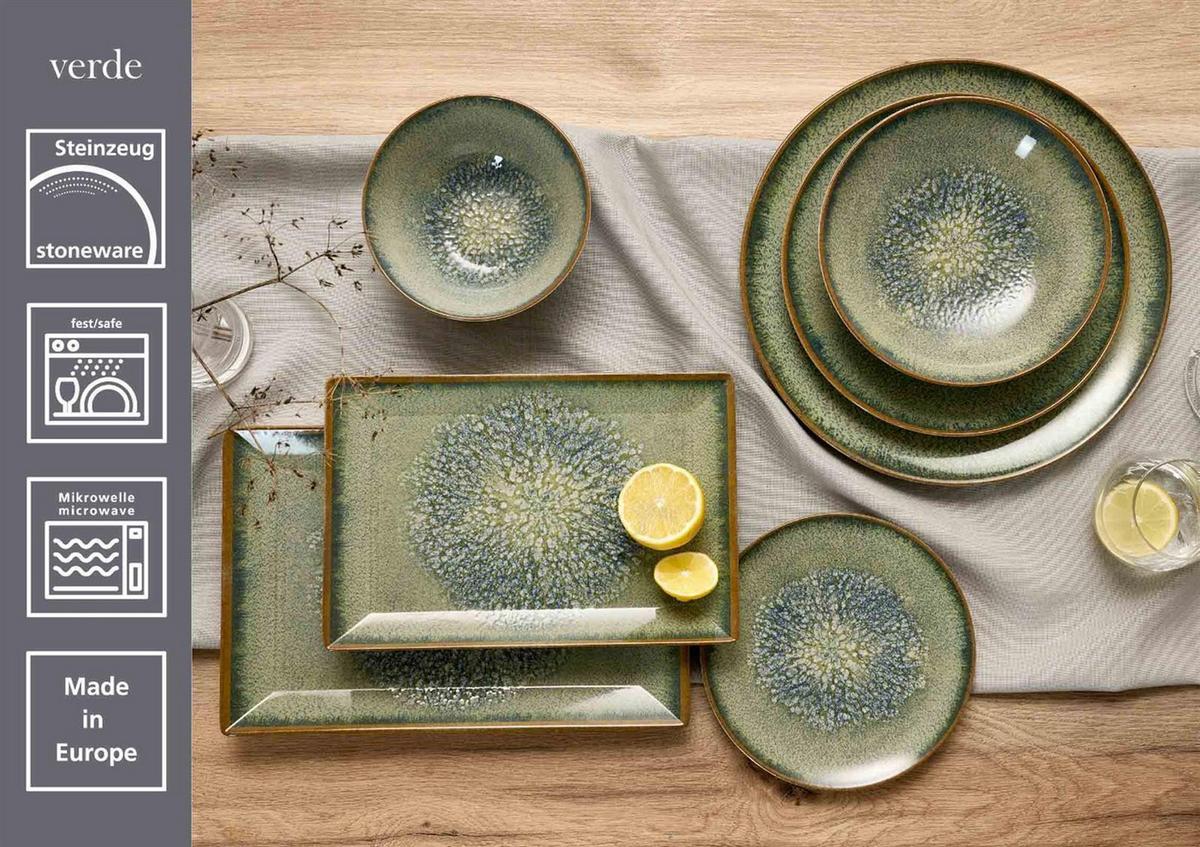 BASIC-SET Verde grün 12-tlg. - Grün, Keramik (2/2/2cm) - Ritzenhoff Breker