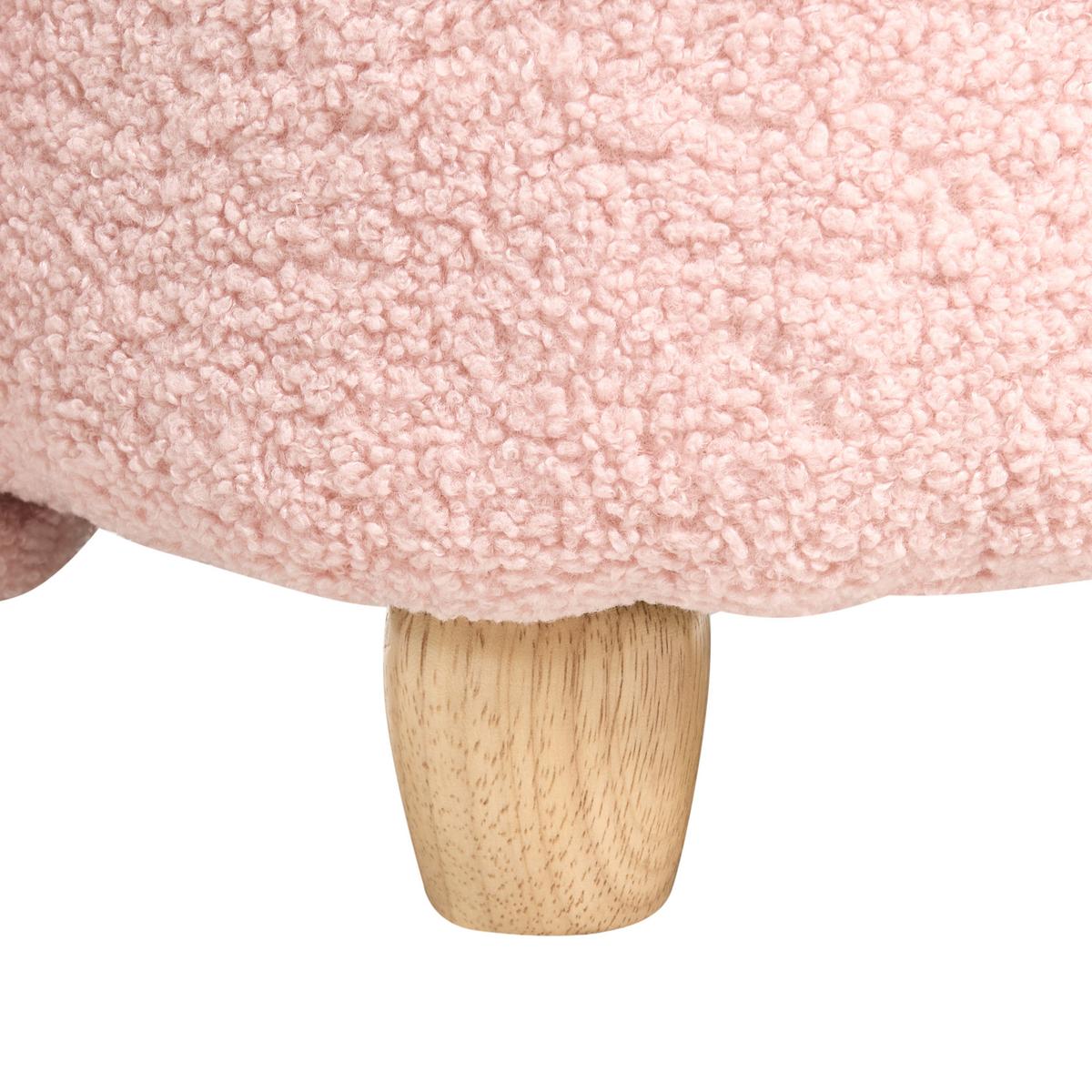 KINDERSESSEL Pastellrosa Kanna - Pink, Textil (65/45/51cm) - Beliani