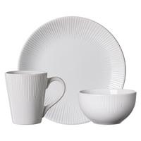FRÜHSTÜCKS-SET Banda Weiß 18-tlg. - Weiß, Keramik (2/2/2cm) - Ritzenhoff Breker
