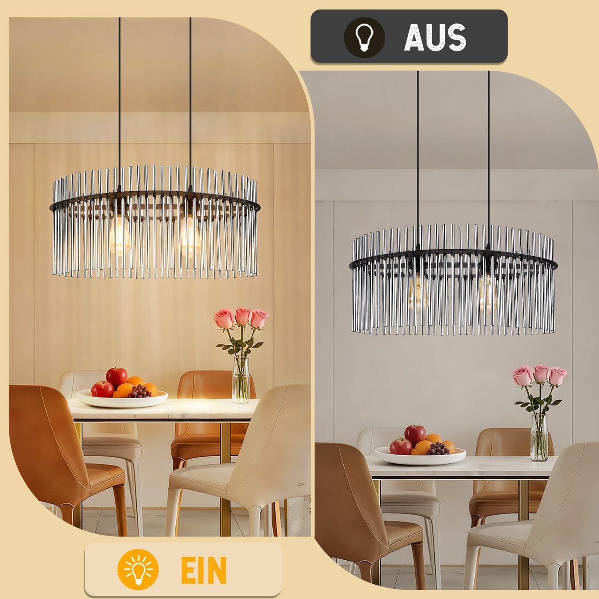 PENDELLEUCHTE BALL Ⅲ 25/60/150 cm - Schwarz, Metall (25/60/150cm) - Nettlife