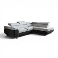 ECKSOFA Jade Mit Schlaffunktion - Anthrazit, Holzwerkstoff/Textil (275/202cm) - Fun Möbel