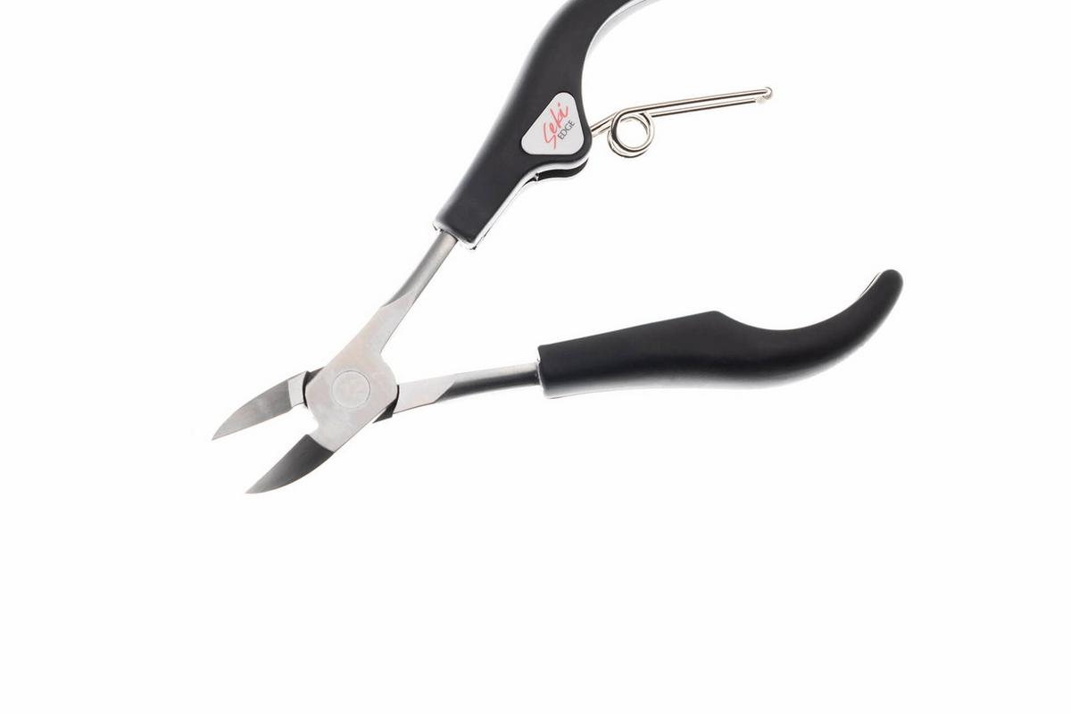 NAGELZANGE EDELSTAHL SS-204, 12 cm - Silberfarben/Schwarz, Metall (4.9/1.2/12cm) - Seki EDGE
