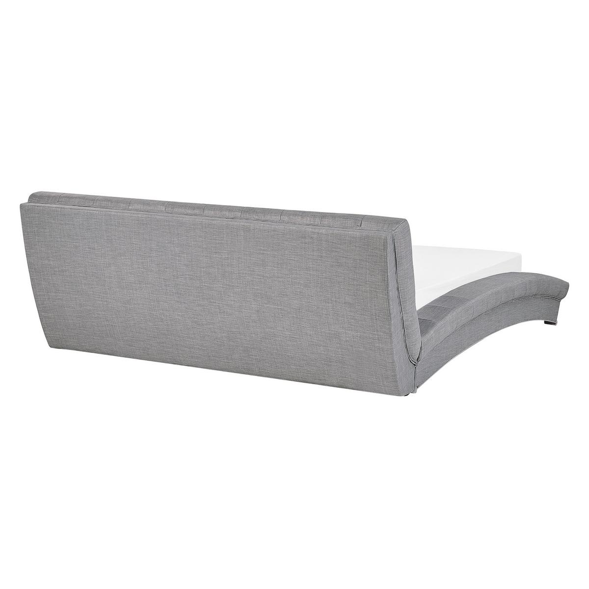 POLSTERBETT 160/200cm Grau Lille - Grau, Textil (160/200cm) - Beliani