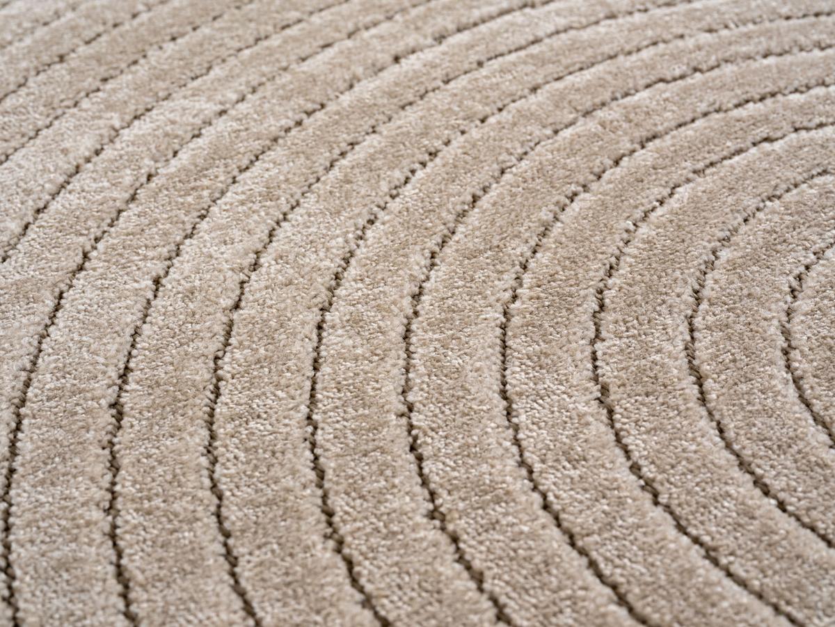 TEPPICH Outdoor ENGADIN in Beige, im Skandi-Stil mit 3D-Design, 240 x 340 cm - Beige, Textil (340/240cm) - KADIMA DESIGN