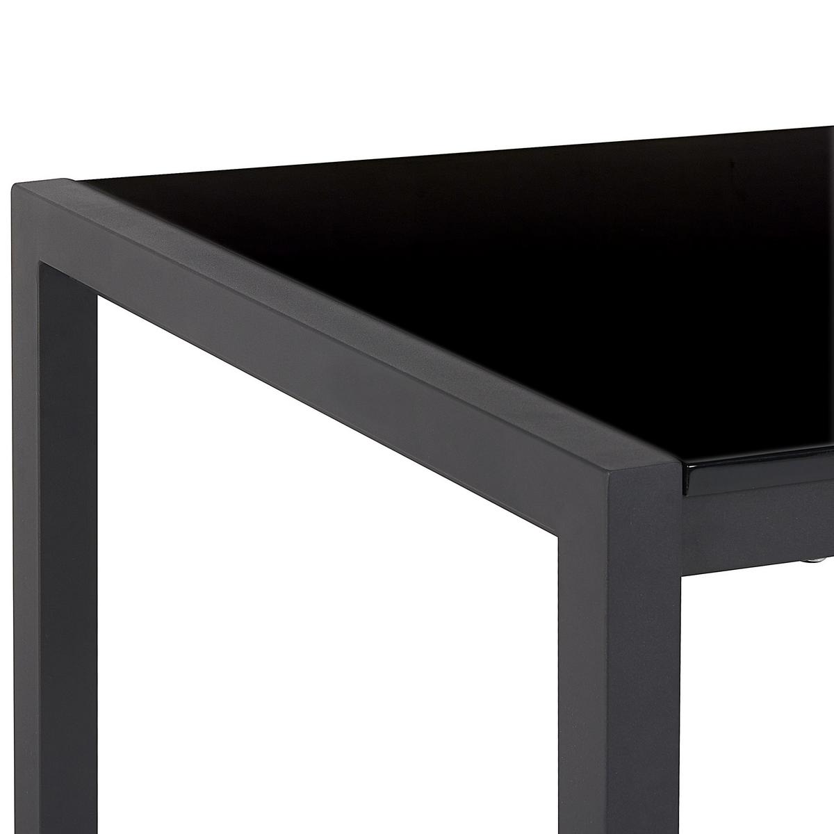 ESSTISCH 120-160/80/75 cm Schwarz Rechteckig Granada - Schwarz, Holzwerkstoff (160/80/75cm) - Beliani