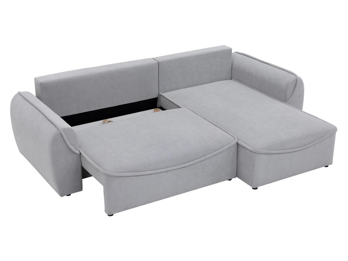 ECKSOFA Loom - Beige/Schwarz, Holz/Kunststoff (261/175cm) - MIRJAN24