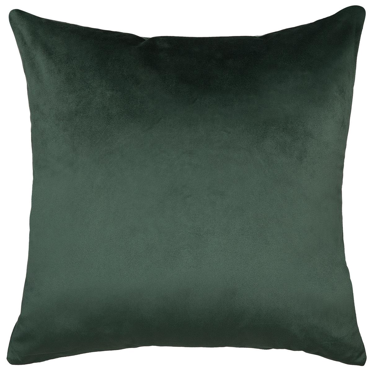 DEKOKISSEN 2er-Set Dunkelgrün 45/45 cm Mistletoe - Dunkelgrün, Textil (45/45cm) - Beliani