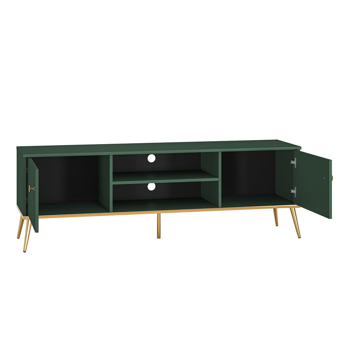 TV-MÖBEL Thalia Grün - Grün, Holzwerkstoff (160/53/40cm) - Petits-meubles