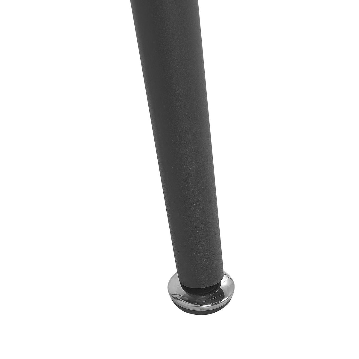 ESSTISCH 140/80/74 cm Transparent, Schwarz Rechteckig Midland - Transparent, Glas (140/80/74cm) - Beliani