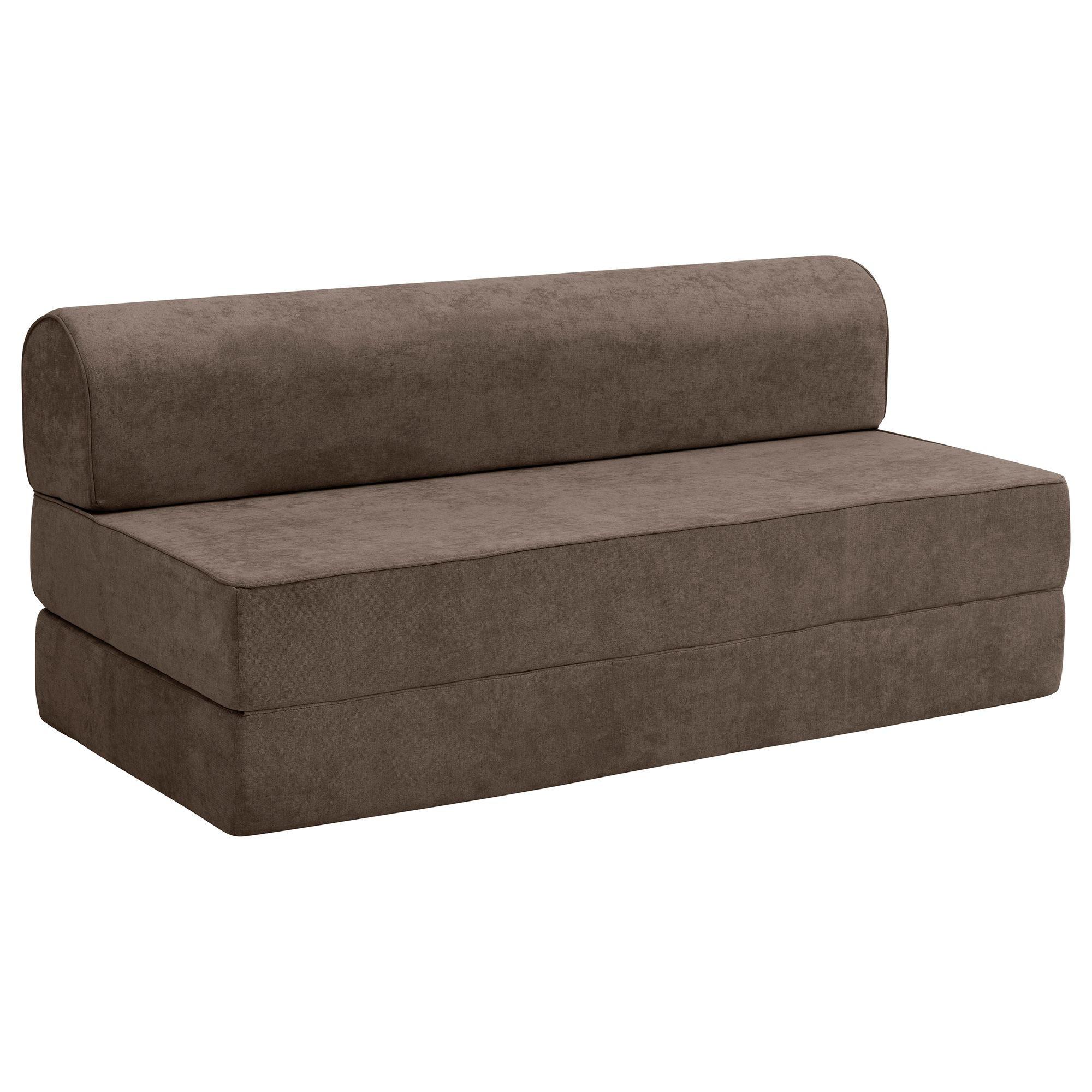 FALTSOFA Katusha Flachgewebe schoko - Mokka, Kunststoff (80/71/160cm) - 58aufmkessel