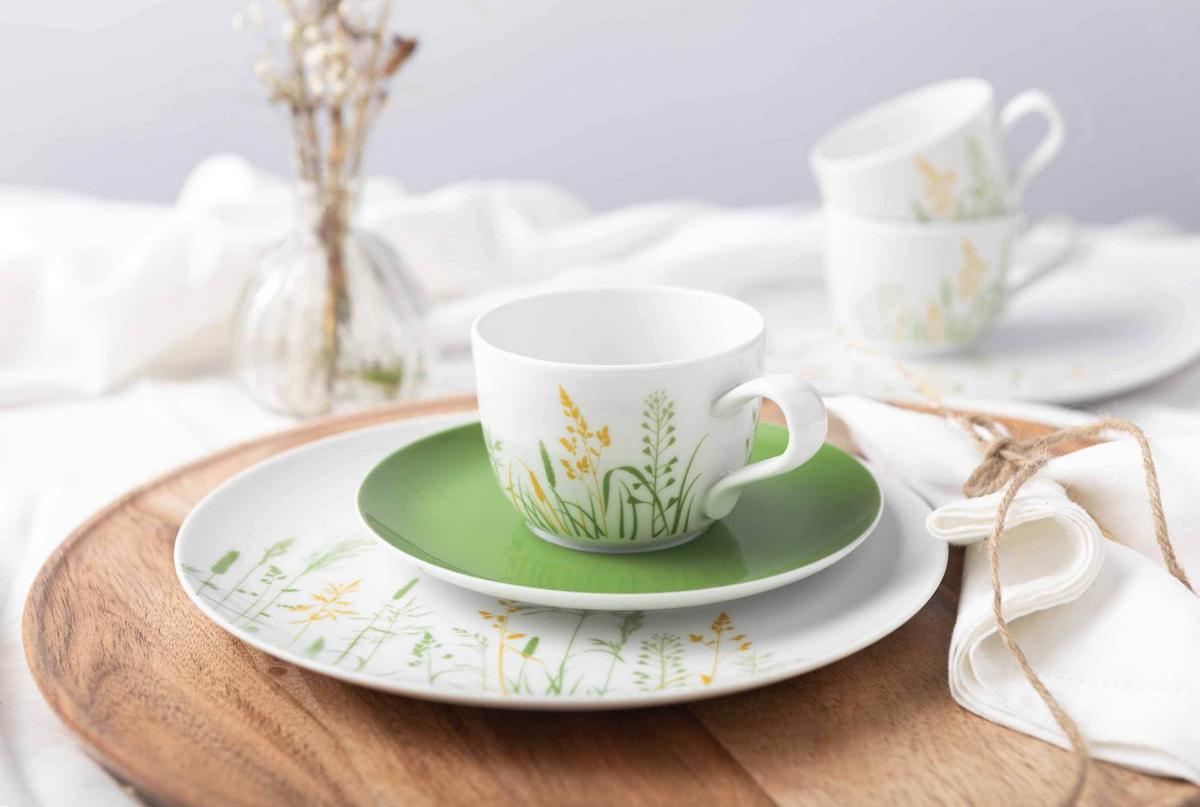 TAFELSERVICE Liberty Meadow Grasses bunt 12-tlg. - Multicolor, Keramik (32.3/23.5/32.3cm) - Seltmann Weiden
