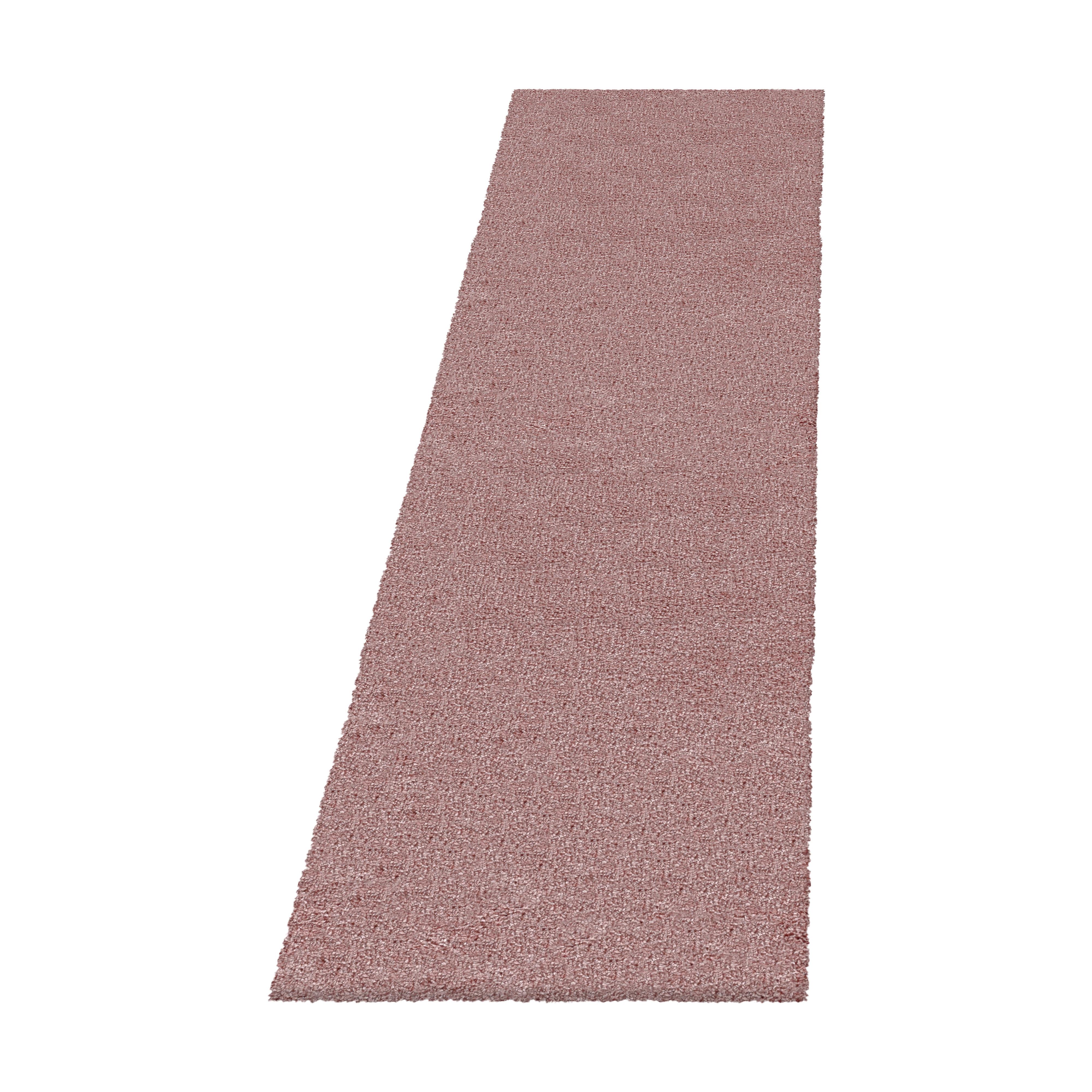 HOCHFLORTEPPICH SALZACH, einfarbig, Rosa, 80 x 250 cm - Rosa, Textil (250/80cm) - KADIMA DESIGN