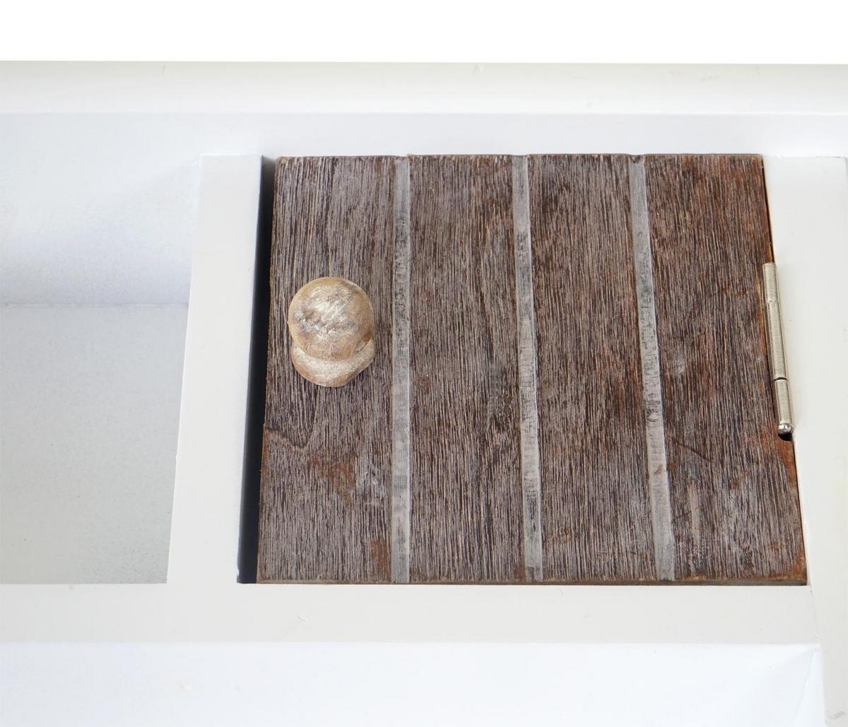 SCHLÜSSELBRETT Braun, Weiß - Braun/Weiß, Holz (40/19/8cm) - MCW