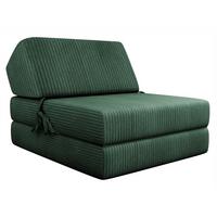 KLAPPSOFA Kevin Cord - Grün, Textil (73/58/90cm) - MIRJAN24