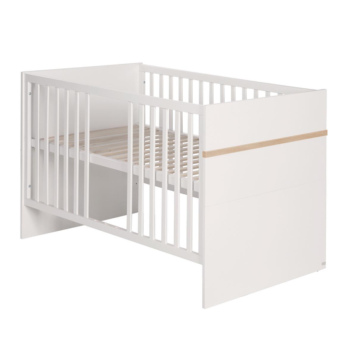 BABYZIMMER-SET Pia mit breiter Wickelkommode 2-teilig - Weiß, Holzwerkstoff (76/81/142.5cm) - Roba