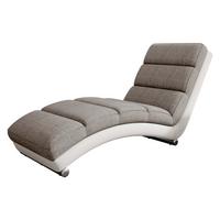 RELAXLIEGE Holiday - Chromfarben/Beige, Holz (62/84/180cm) - MIRJAN24