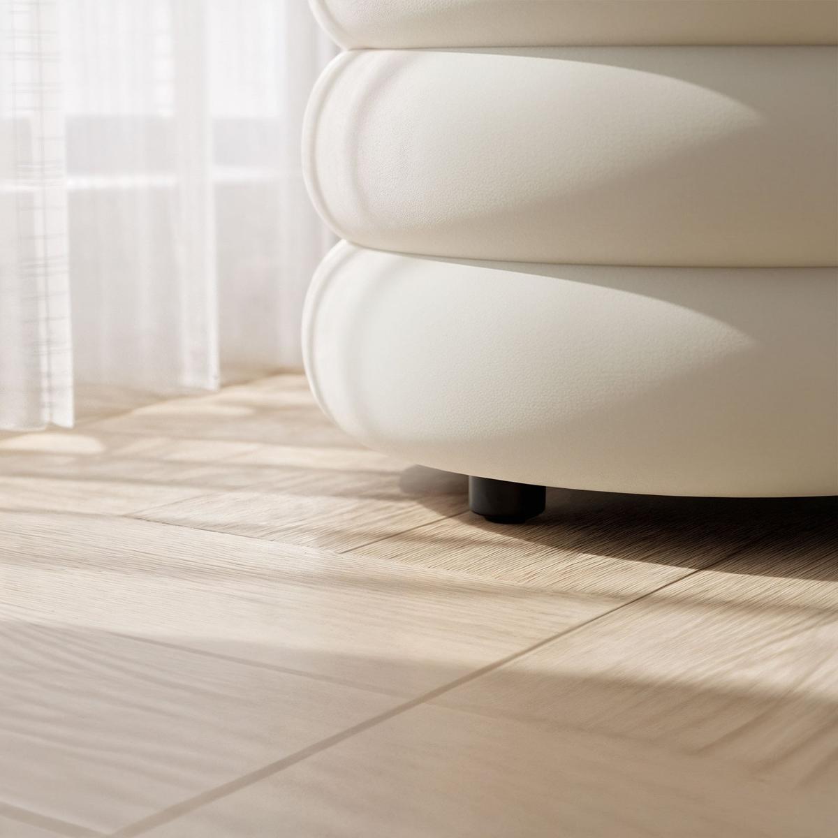 POLSTERBANK mi Stauraum Creme - Creme, Textil (100/42/42cm) - RAUMHIRSCH FURNITURE