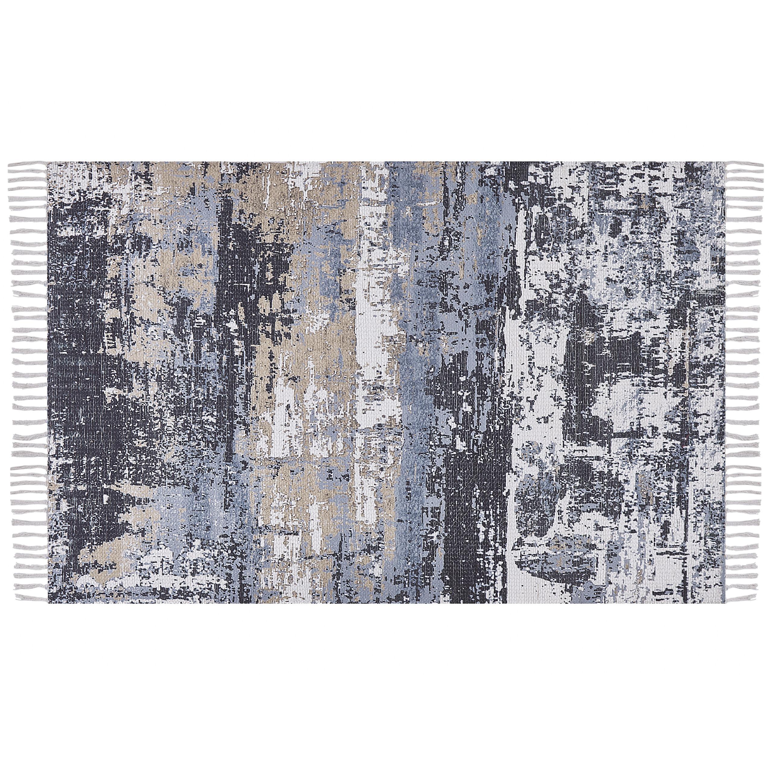 KURZFLOR-TEPPICH Konakli 200/140 cm - Multicolor, Kunststoff (140/200cm) - Beliani
