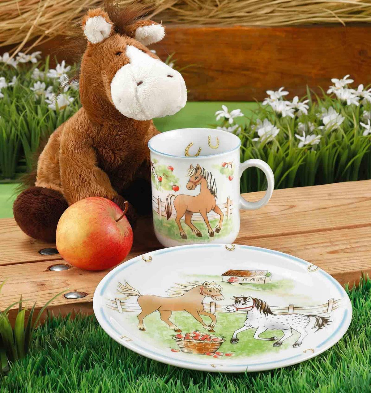 KINDERGESCHIRR SET Compact Mein Pony bunt 5-tlg. - Multicolor, Keramik (2/2/2cm) - Seltmann Weiden