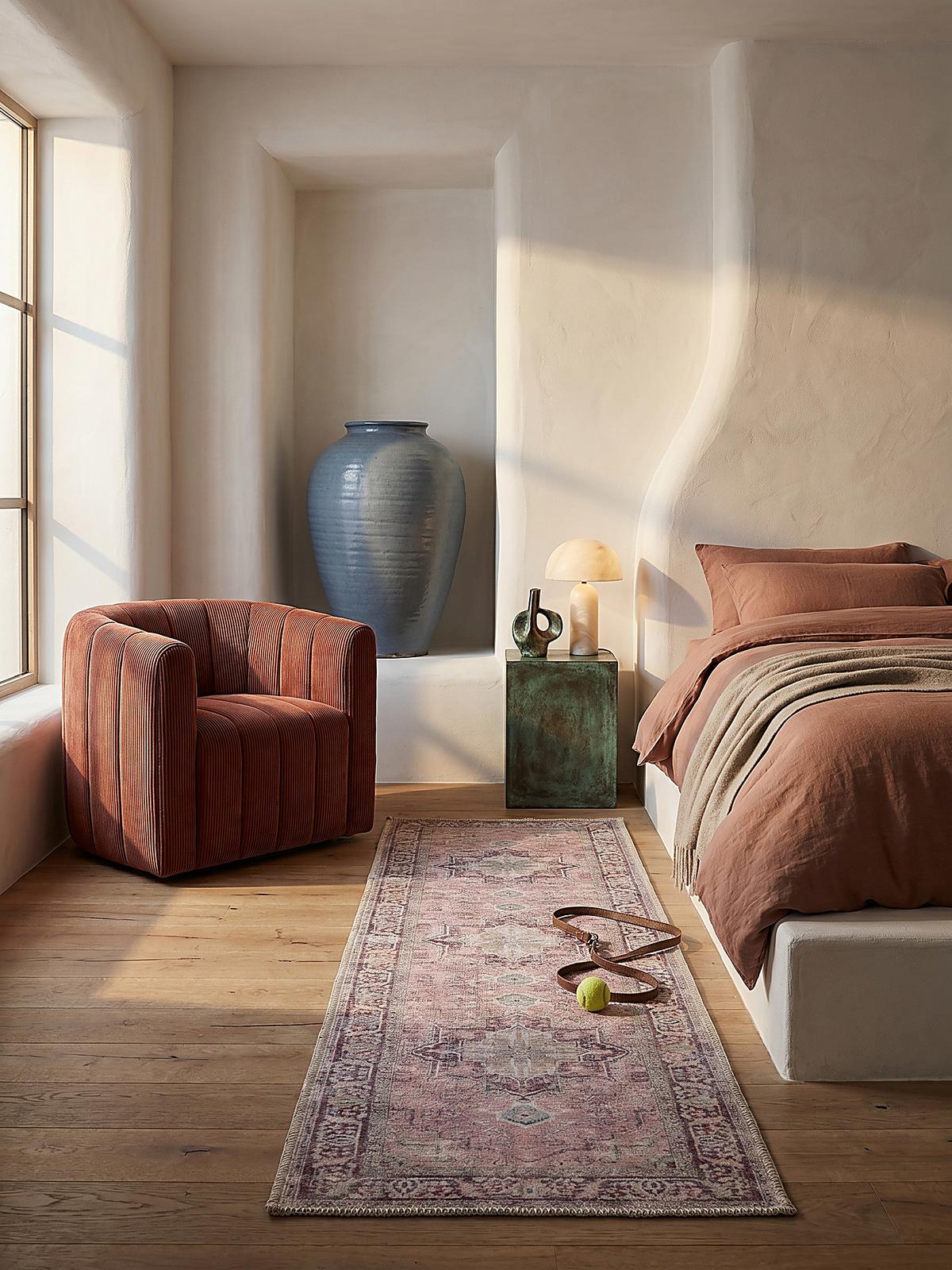 TEPPICH Waschbar HALD, klassisch im Vintage-Stil, Rosa, 60 x 230 cm - Rosa, Textil (60/230cm) - KADIMA DESIGN