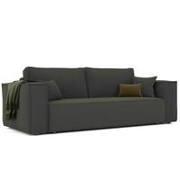 SOFA mit Schlaffunktion und Bettkasten, Grün - Grün, Holzwerkstoff/Textil (240/84/105cm) - Idohome