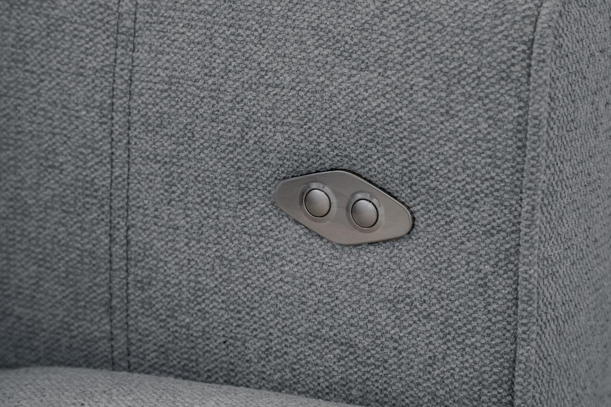 SOFA QUARTZ 3-Sitzer mit Ausziehsitz, grau - Grau, Holzwerkstoff/Textil (202/80/102cm) - Wozimo