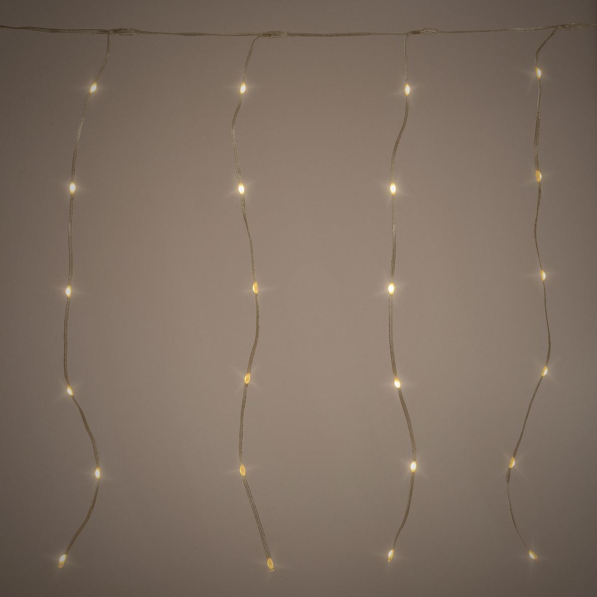 LED LICHTERVORHANG 300 cm Warmweiß - Weiß, Kunststoff (800cm) - ECD-Germany