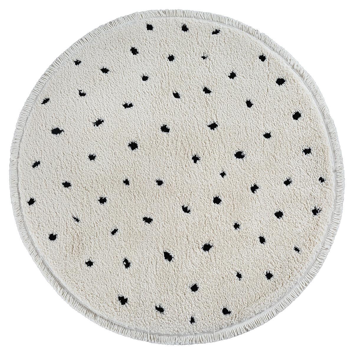 RUNDTEPPICH Abstrakt ATRIO Polypropylen Creme 160 x 160 cm - Beige, Textil (160/160cm) - KADIMA DESIGN