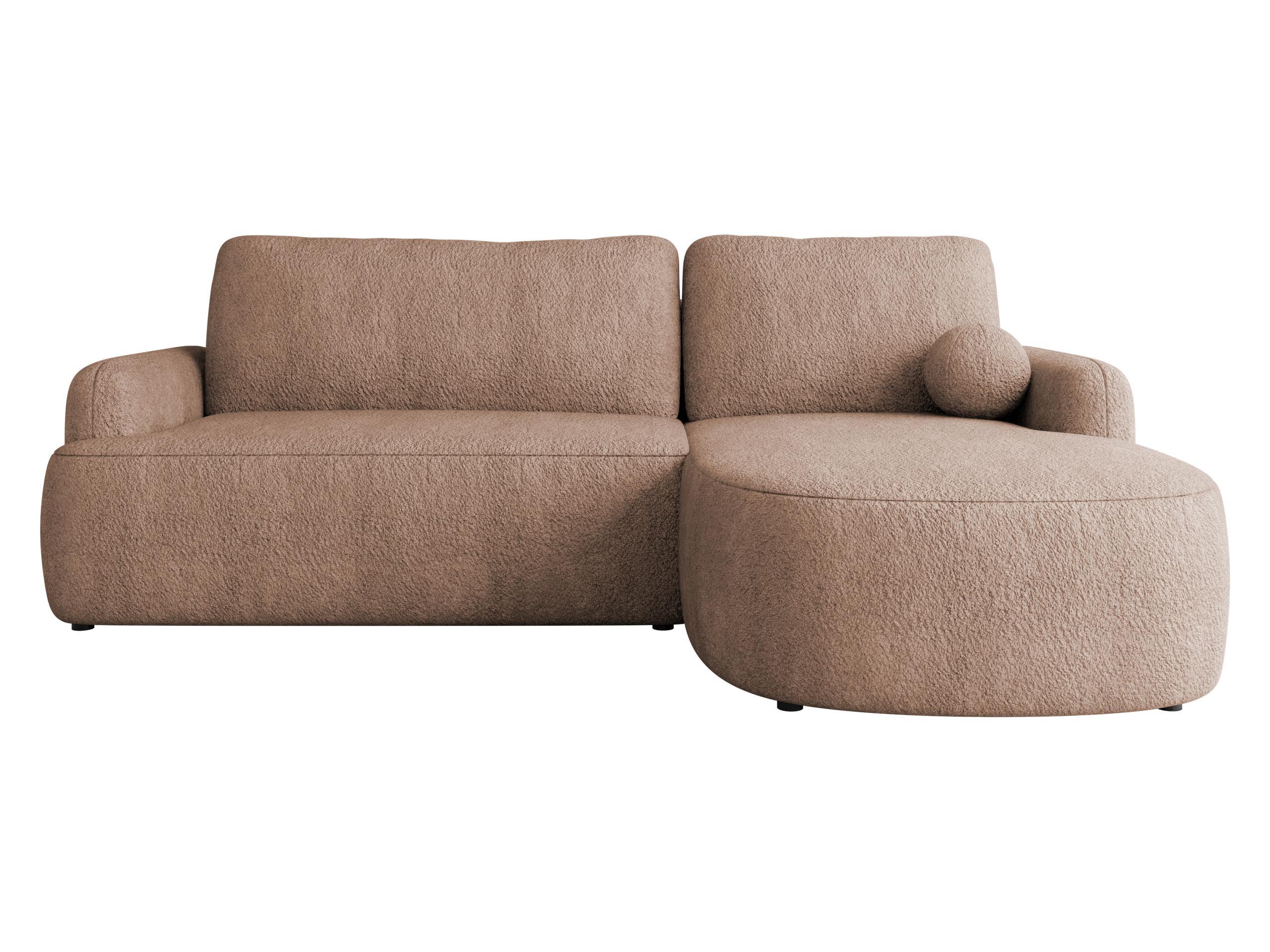 ECKSOFA Loridu, Seite: Rechts - Schwarz/Rosa, Holz/Kunststoff (250/174cm) - MIRJAN24
