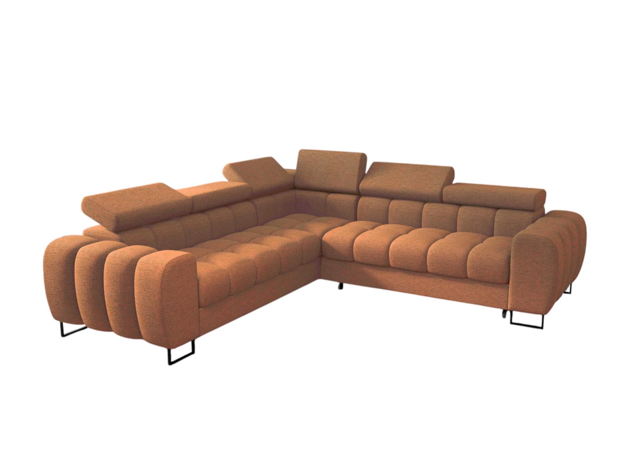 ECKSOFA Bastien Mit Schlaffunktion - Orange, Holzwerkstoff/Textil (260/260cm) - Fun Möbel